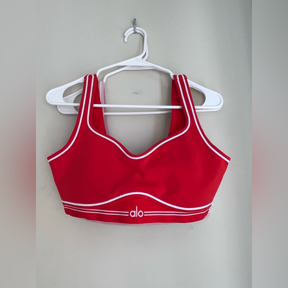 NWOT Airbrush Heart Throb Bra in Bright Red - Picture 2 of 14